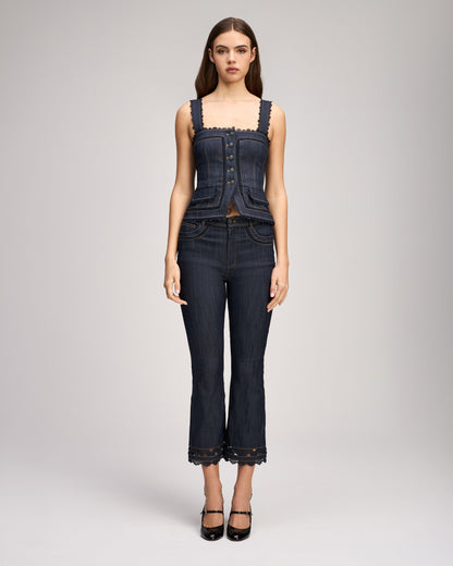 Cinq à Sept Guipure Lace Myra Jean Top