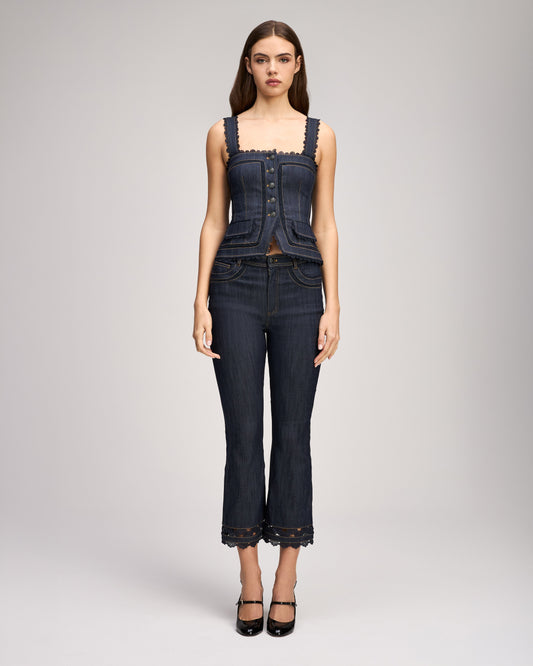 Cinq à Sept Guipure Lace Myra Jean Top