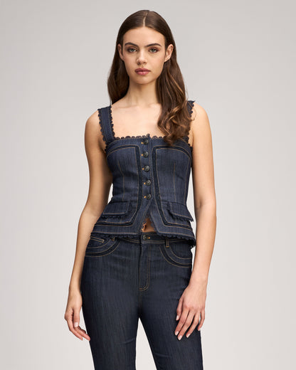 Cinq à Sept Guipure Lace Myra Jean Top