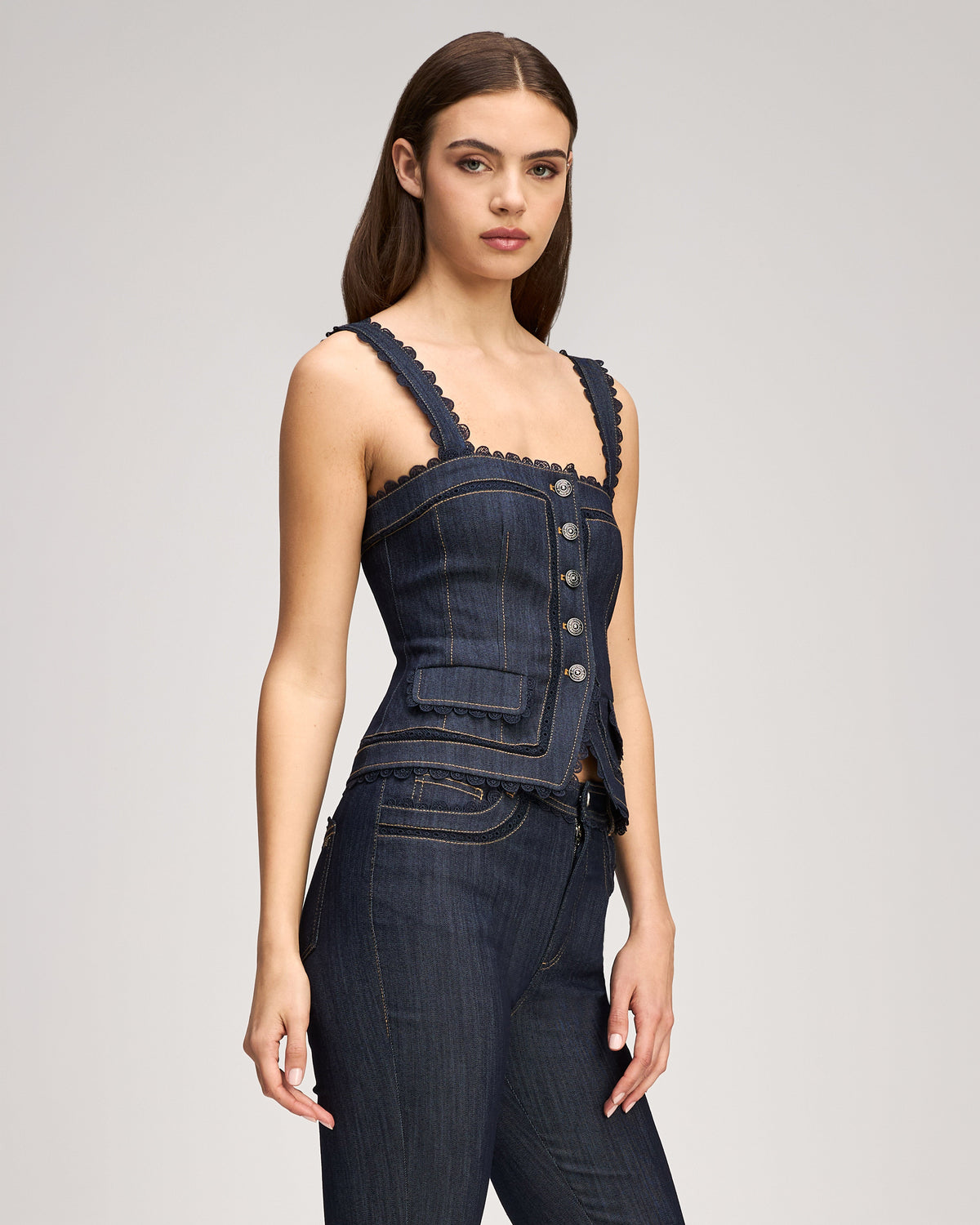 Cinq à Sept Guipure Lace Myra Jean Top
