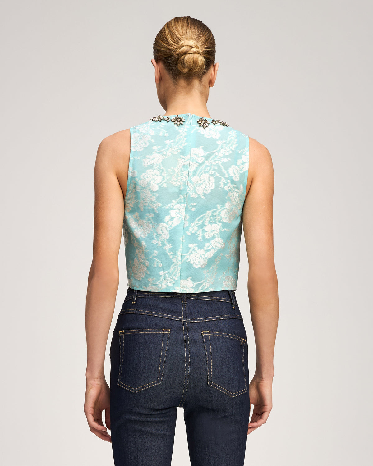 Cinq à Sept Organza Jacquard Barbara Top