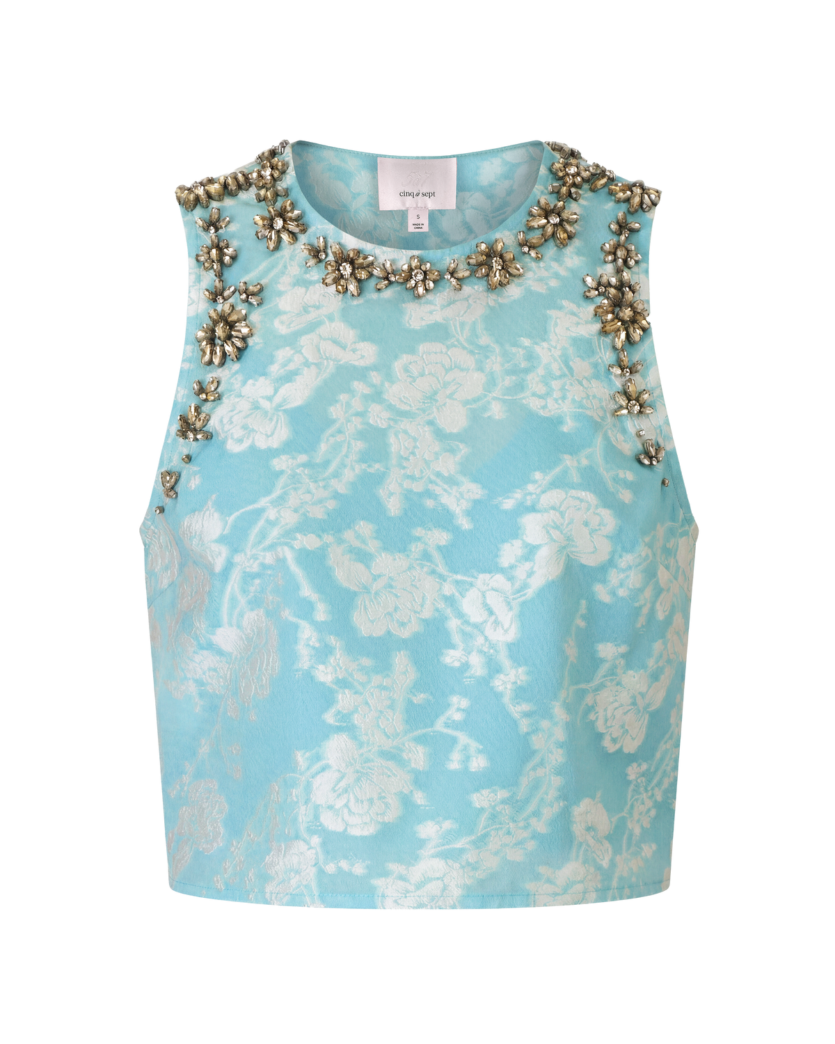 Cinq à Sept Organza Jacquard Barbara Top
