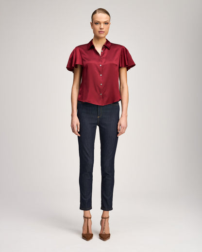 Cinq à Sept Flutter Sleeve Fiona Top