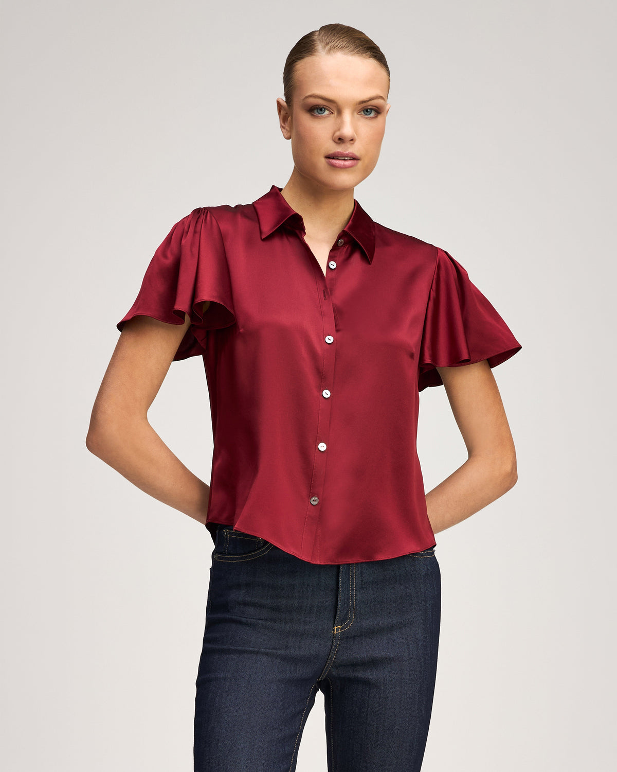 Cinq à Sept Flutter Sleeve Fiona Top