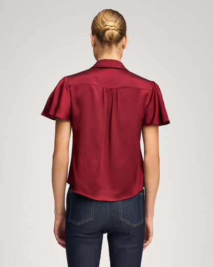 Cinq à Sept Flutter Sleeve Fiona Top