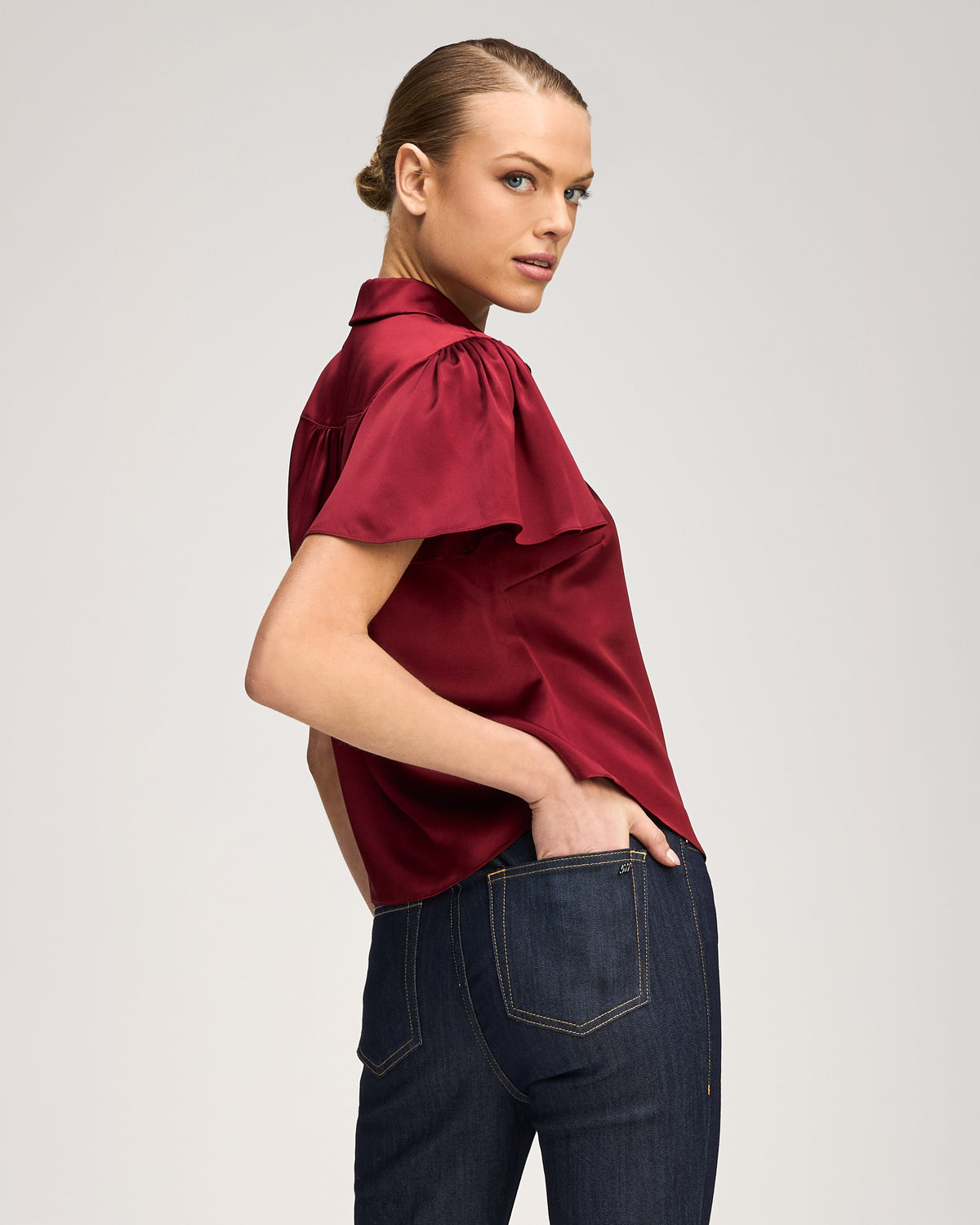 Cinq à Sept Flutter Sleeve Fiona Top