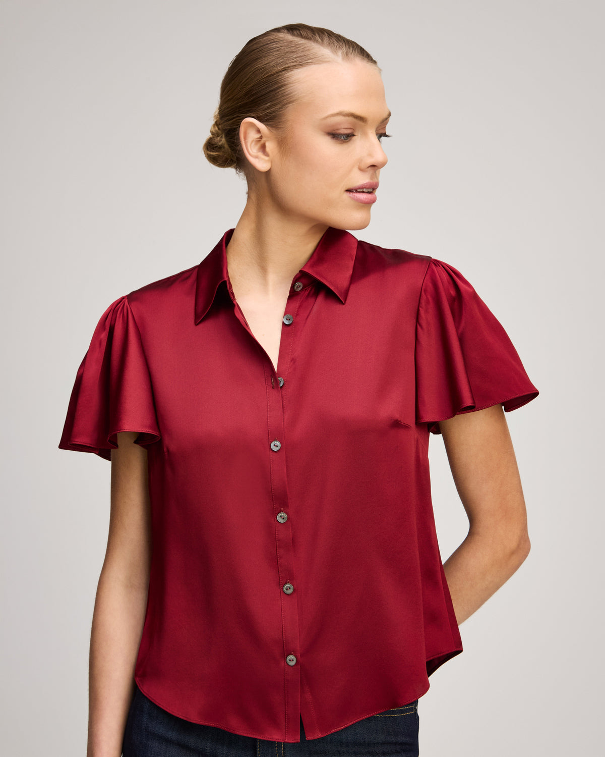 Cinq à Sept Flutter Sleeve Fiona Top