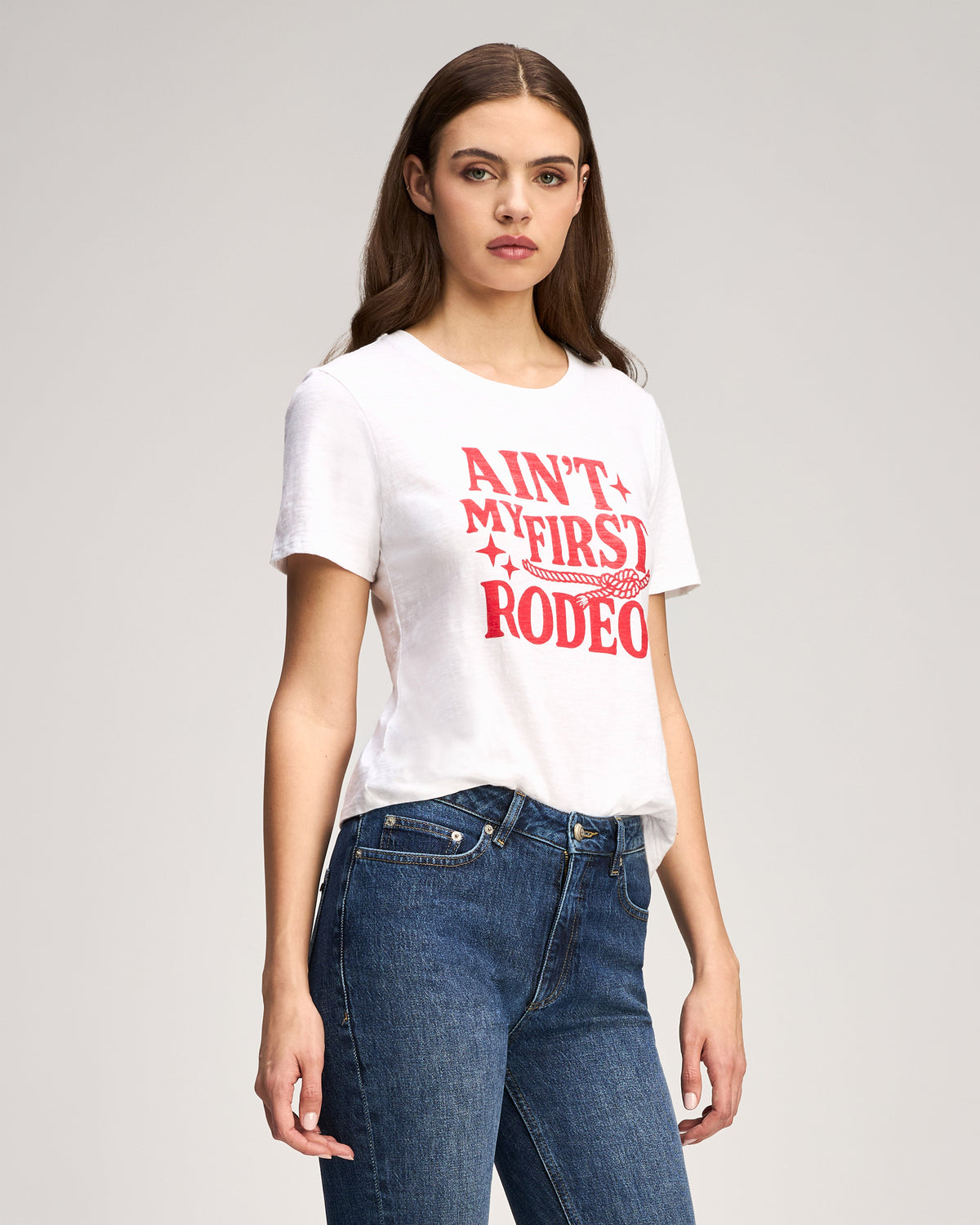 Cinq à Sept Aint My First Rodeo Shrunken Tee