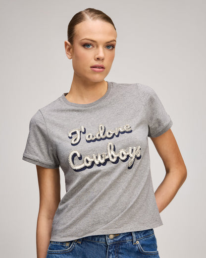 Cinq à Sept Jadore Cowboys Shrunken Tee