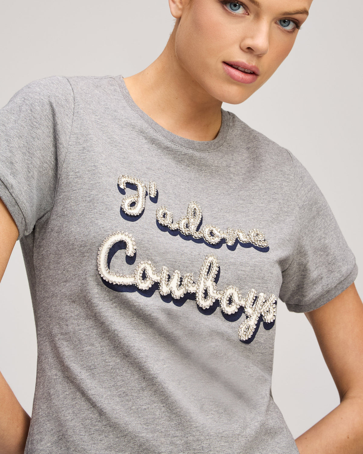 Cinq à Sept Jadore Cowboys Shrunken Tee