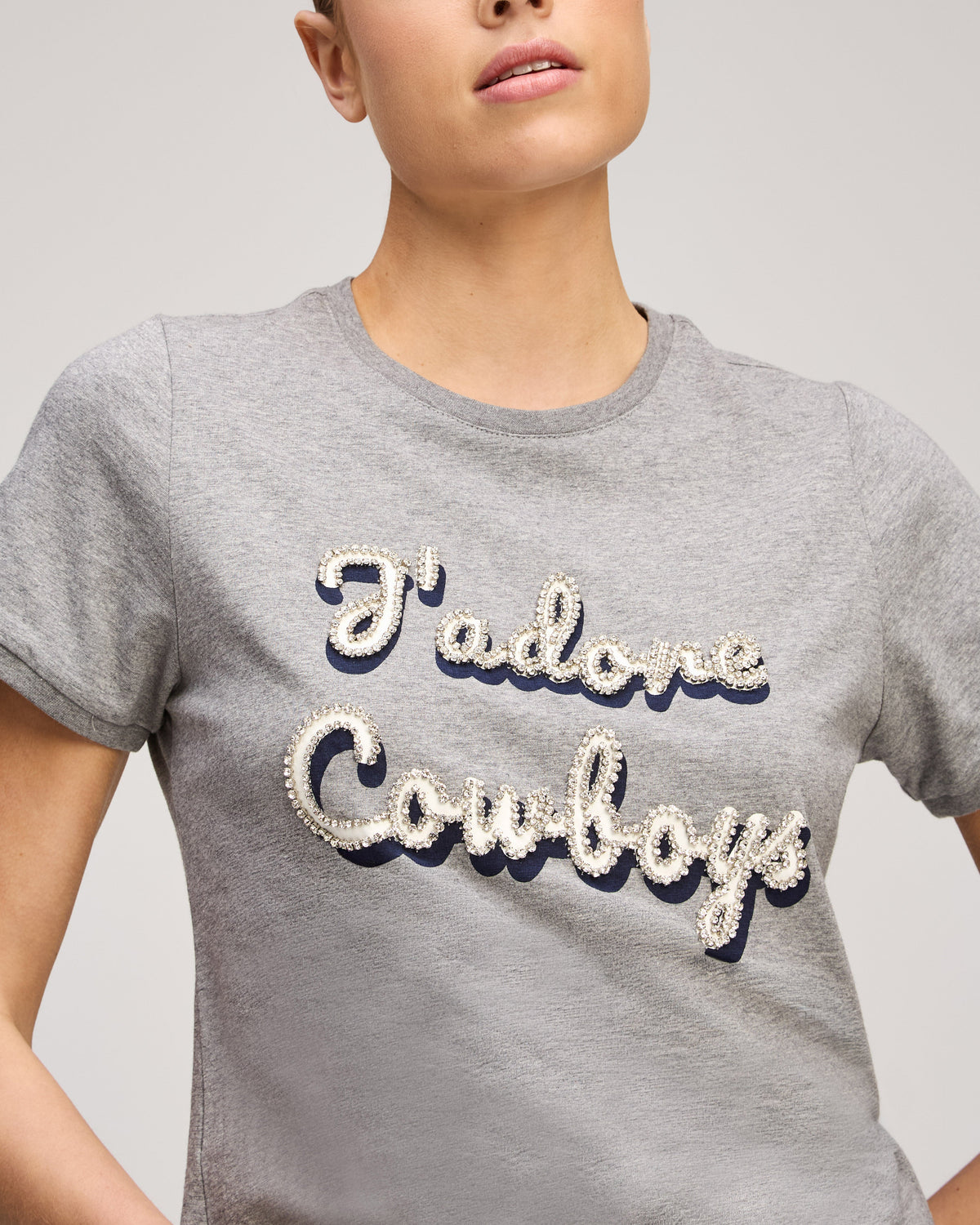 Cinq à Sept Jadore Cowboys Shrunken Tee