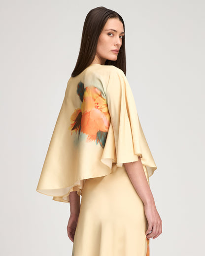 Cinq à Sept Watercolor Floral Carole Top