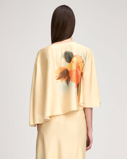 Cinq à Sept Watercolor Floral Carole Top