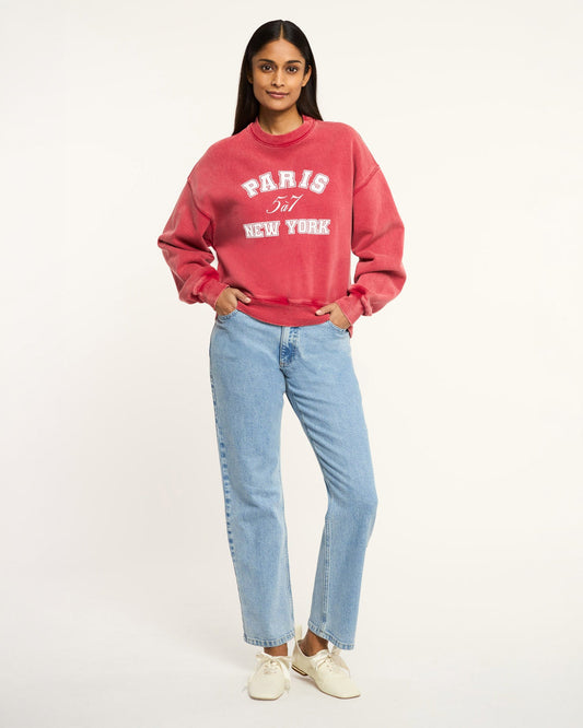 Cinq à Sept Paris New York Tumble Washed Brandy Pullover