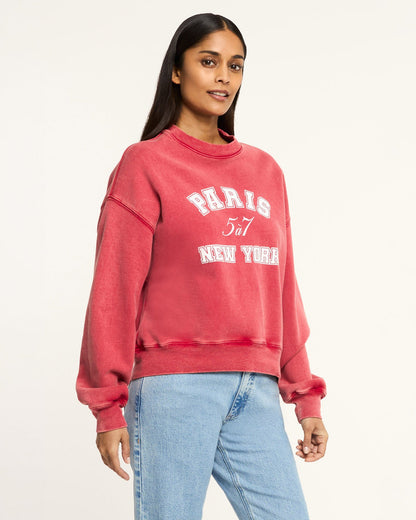 Cinq à Sept Paris New York Tumble Washed Brandy Pullover