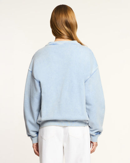Cinq à Sept Beach Club Tumble Washed Brandy Pullover