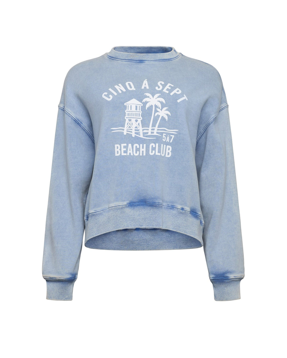 Cinq à Sept Beach Club Tumble Washed Brandy Pullover
