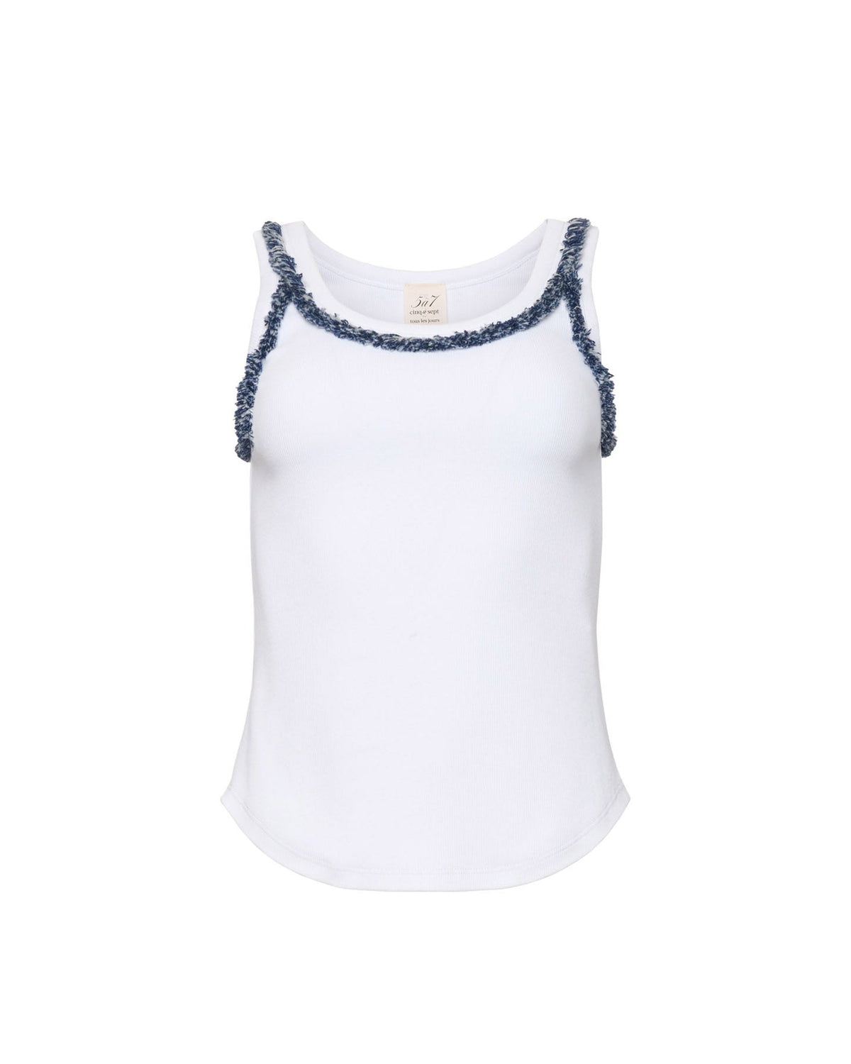 Cinq à Sept Bicolor Fringe Quenta Tank