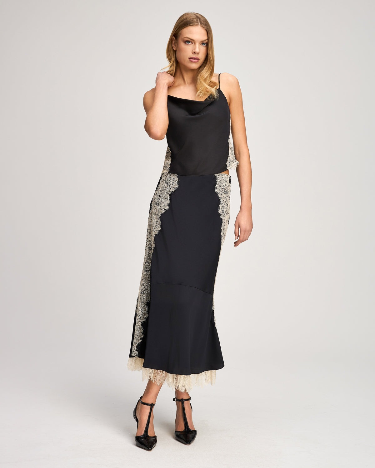Cinq à Sept Esme Satin Liore Skirt