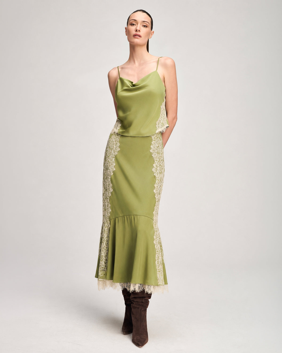 Cinq à Sept Esme Satin Liore Skirt