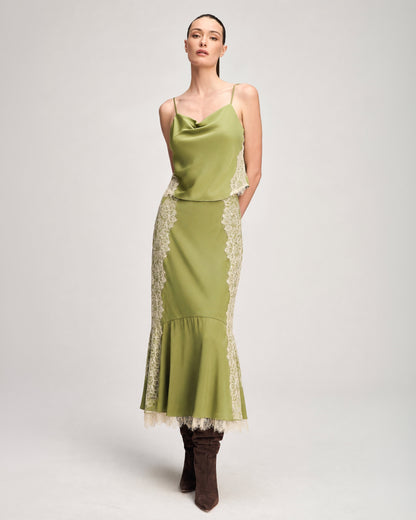 Cinq à Sept Esme Satin Liore Skirt