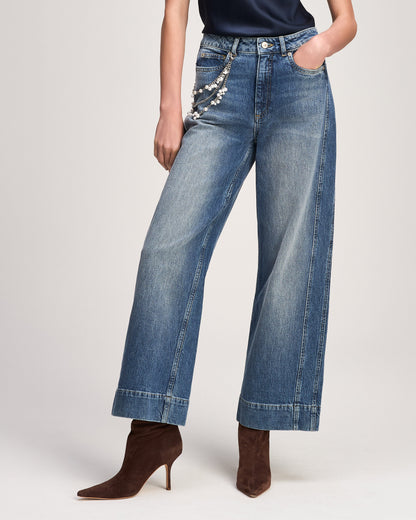 Cinq à Sept Pearl Chain Denim Betsy Jeans