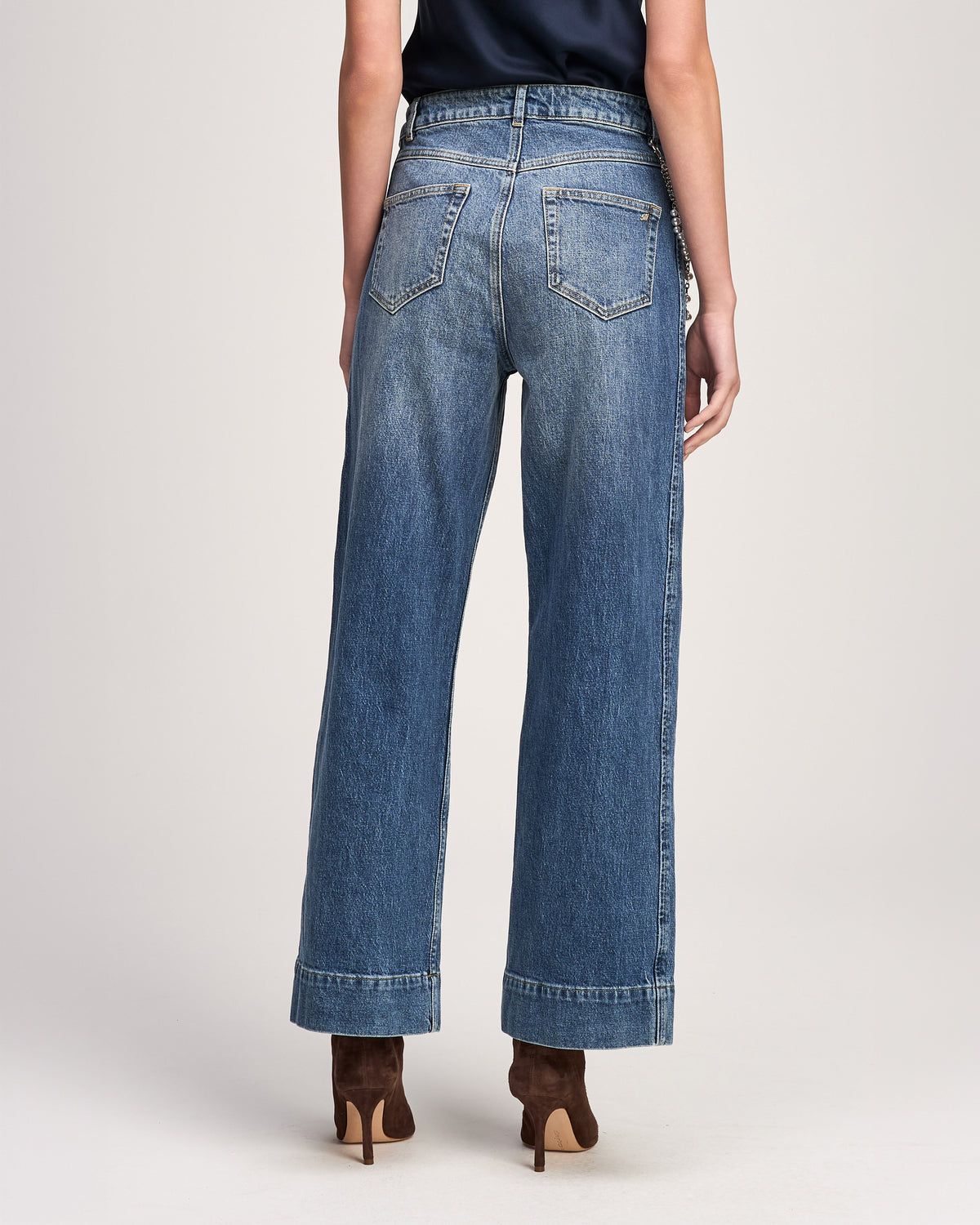 Cinq à Sept Pearl Chain Denim Betsy Jeans