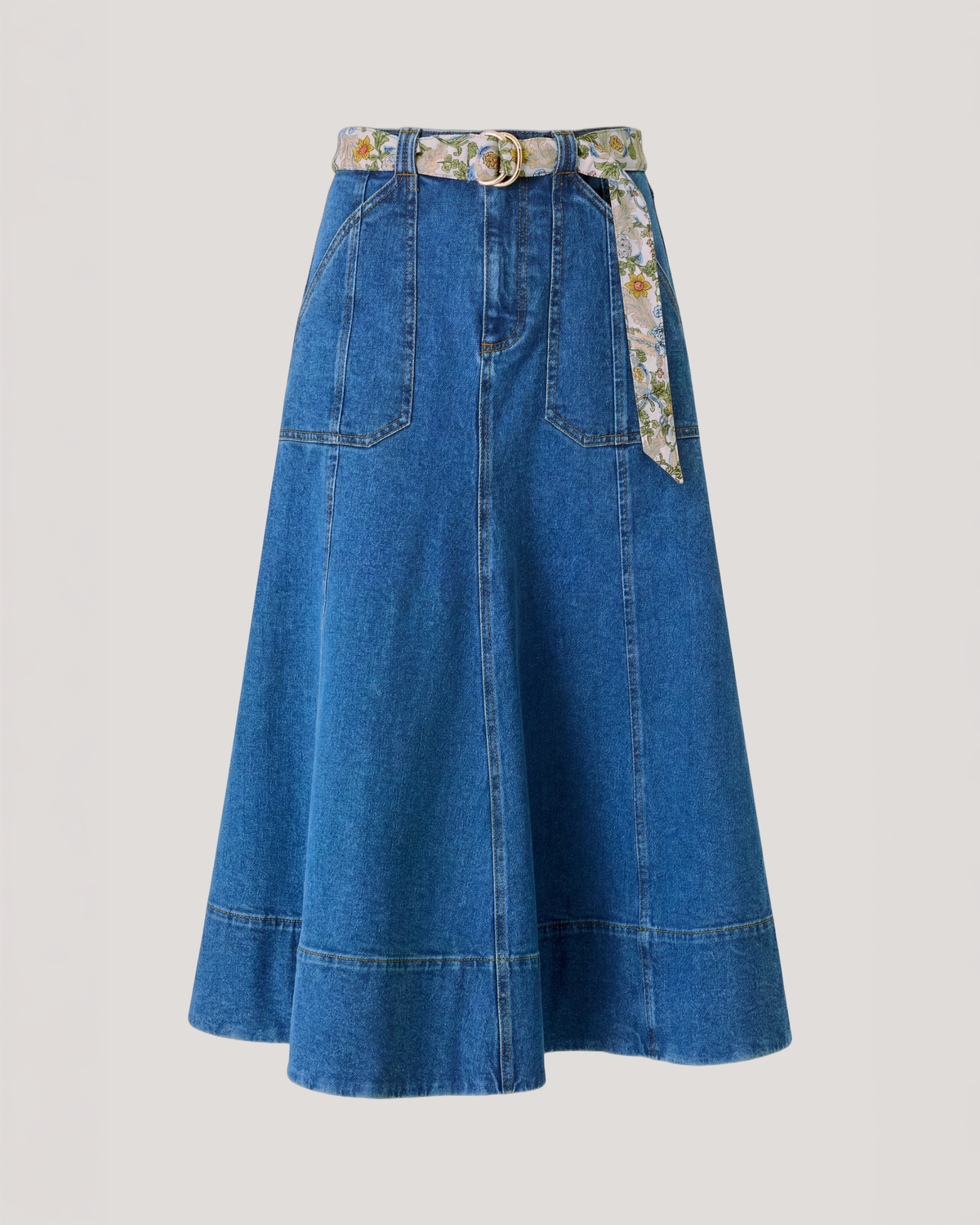 Cinq à Sept Long Benji Jean Skirt