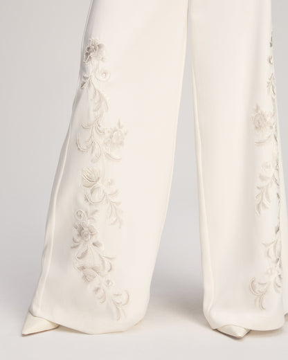 Cinq à Sept Rococo Embroidered Roxane Pant