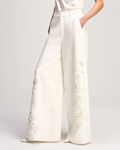 Cinq à Sept Rococo Embroidered Roxane Pant