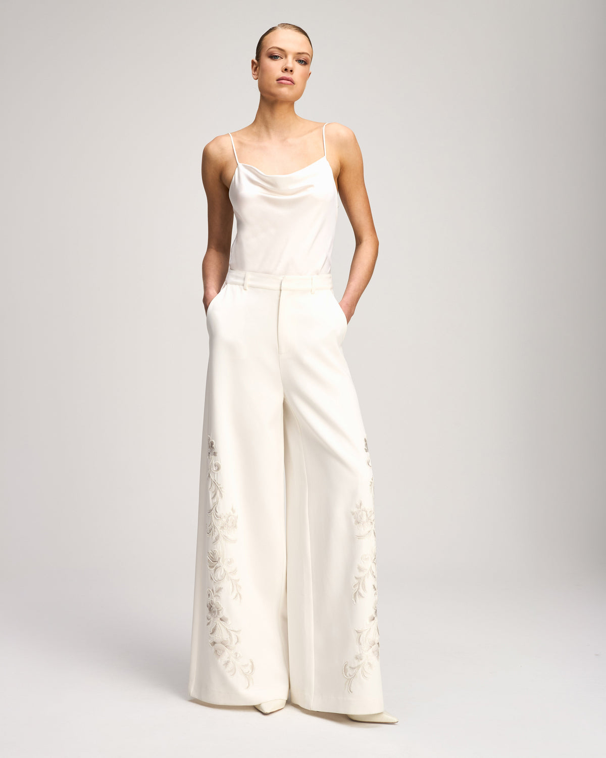 Cinq à Sept Rococo Embroidered Roxane Pant