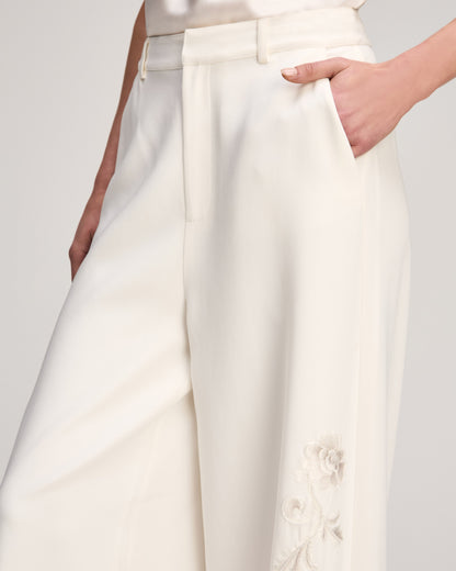 Cinq à Sept Rococo Embroidered Roxane Pant