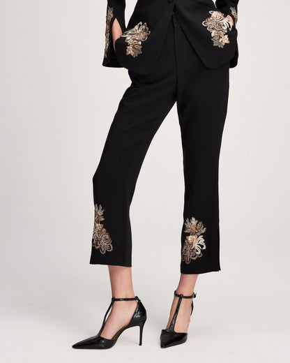 Cinq à Sept Floral Border Cropped Kerry Pant