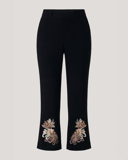 Cinq à Sept Floral Border Cropped Kerry Pant