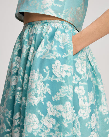 Cinq à Sept Organza Jacquard Ruth Skirt