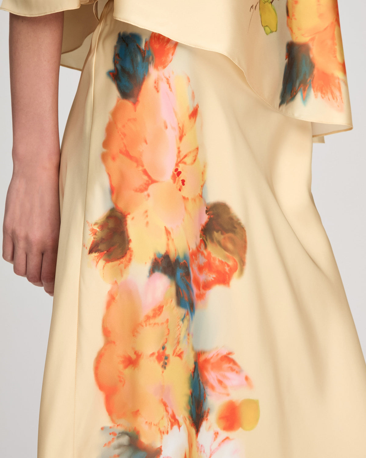 Cinq à Sept Watercolor Floral Carole Skirt