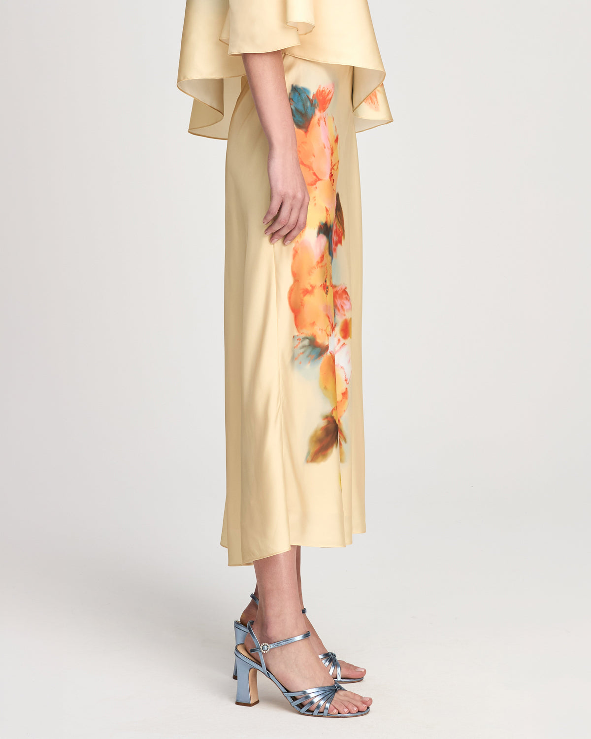 Cinq à Sept Watercolor Floral Carole Skirt