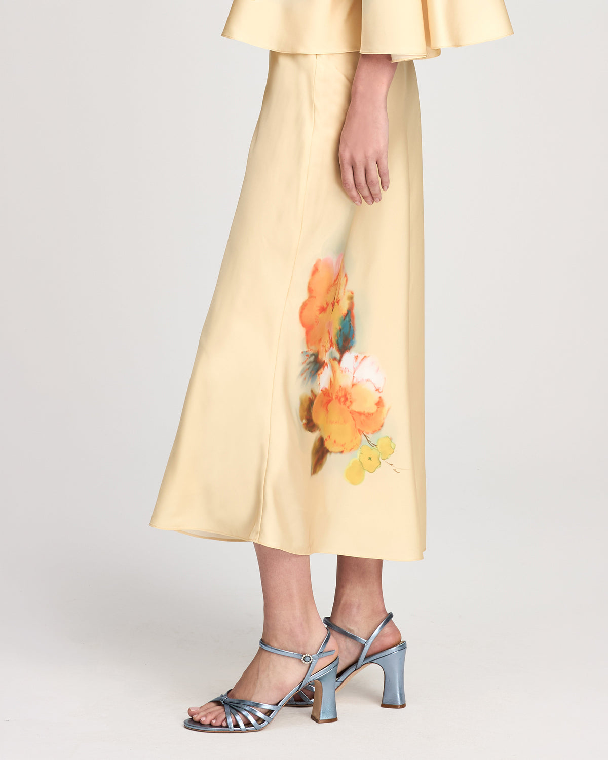Cinq à Sept Watercolor Floral Carole Skirt