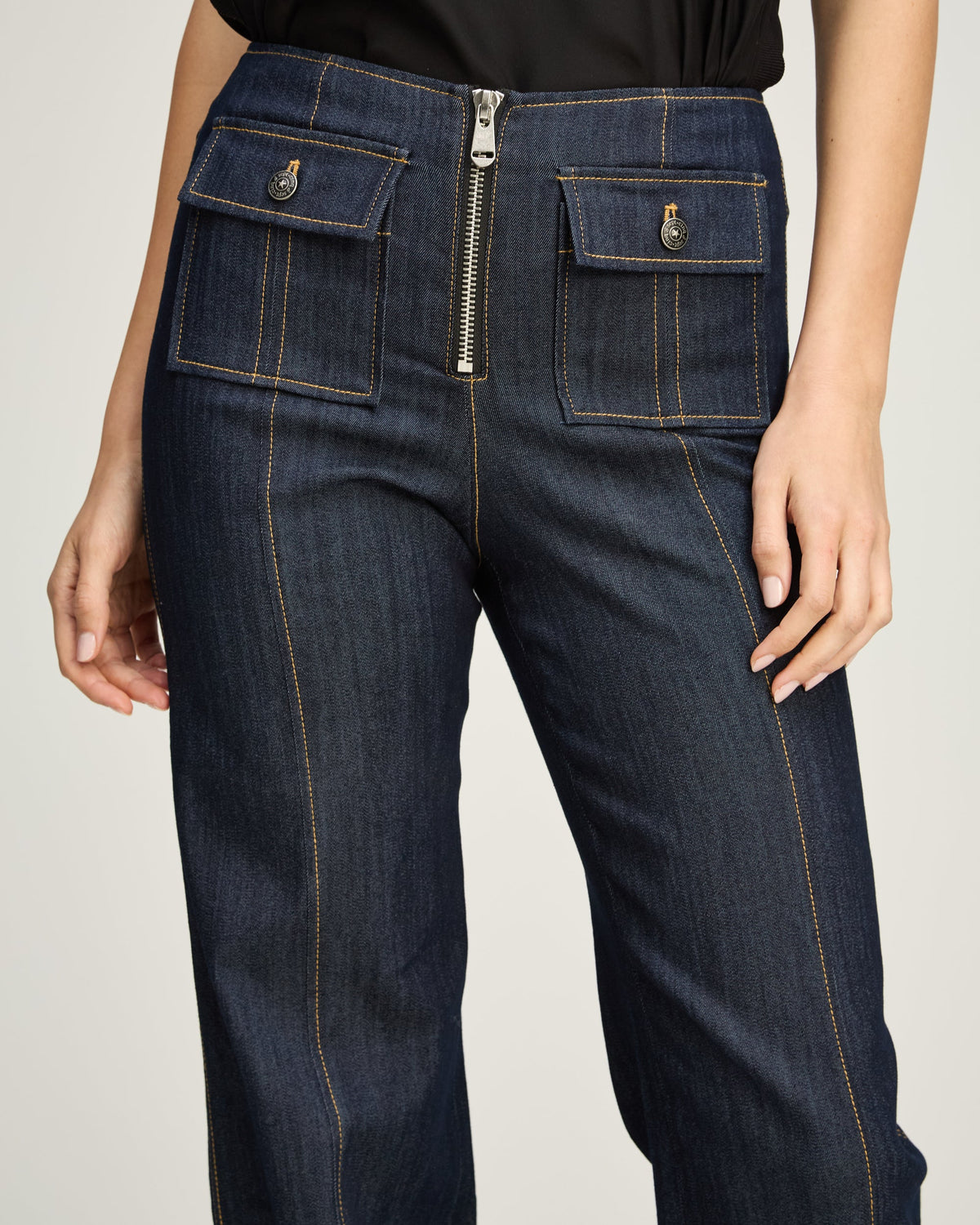 Cinq à Sept Long Azure Jeans
