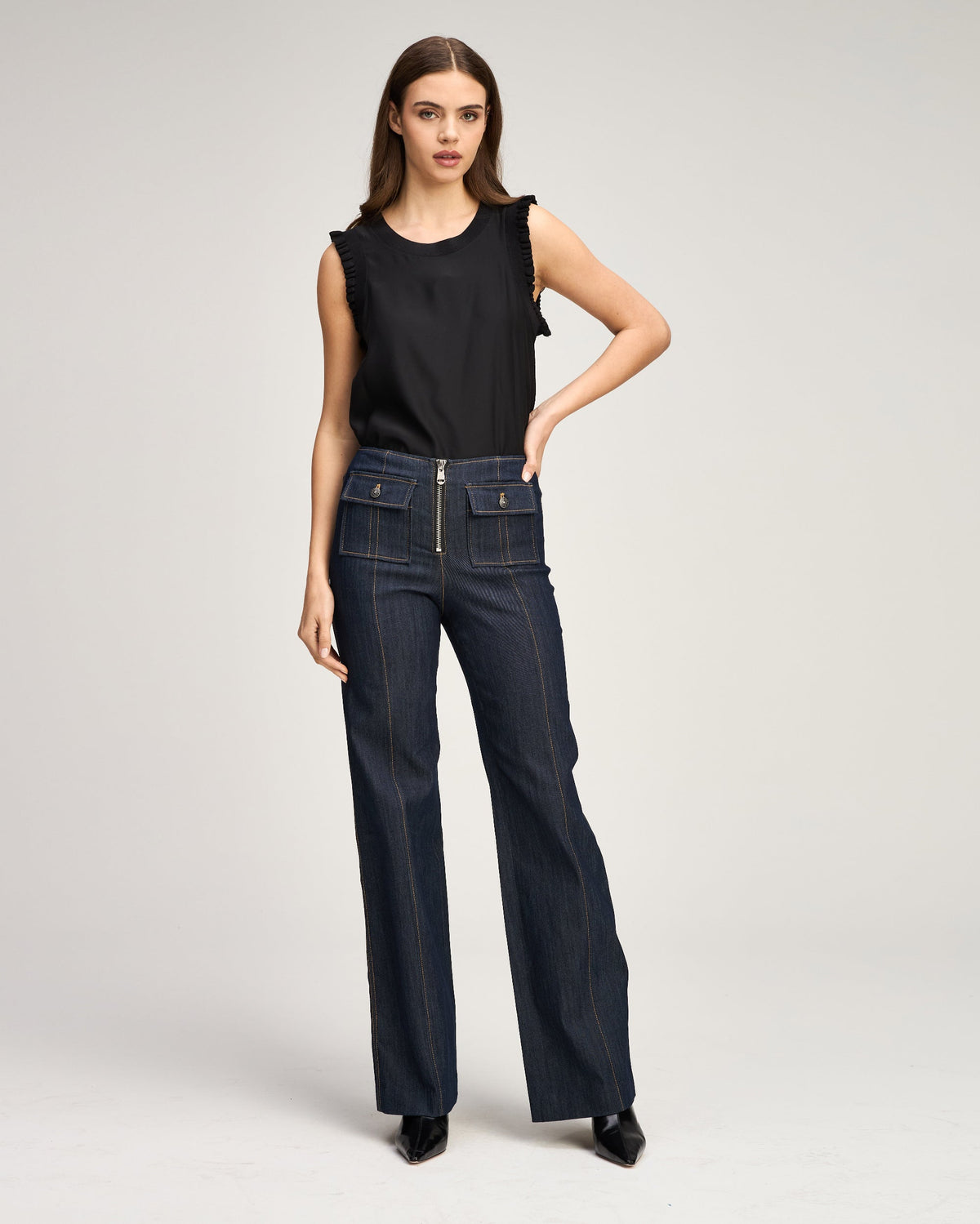 Cinq à Sept Long Azure Jeans