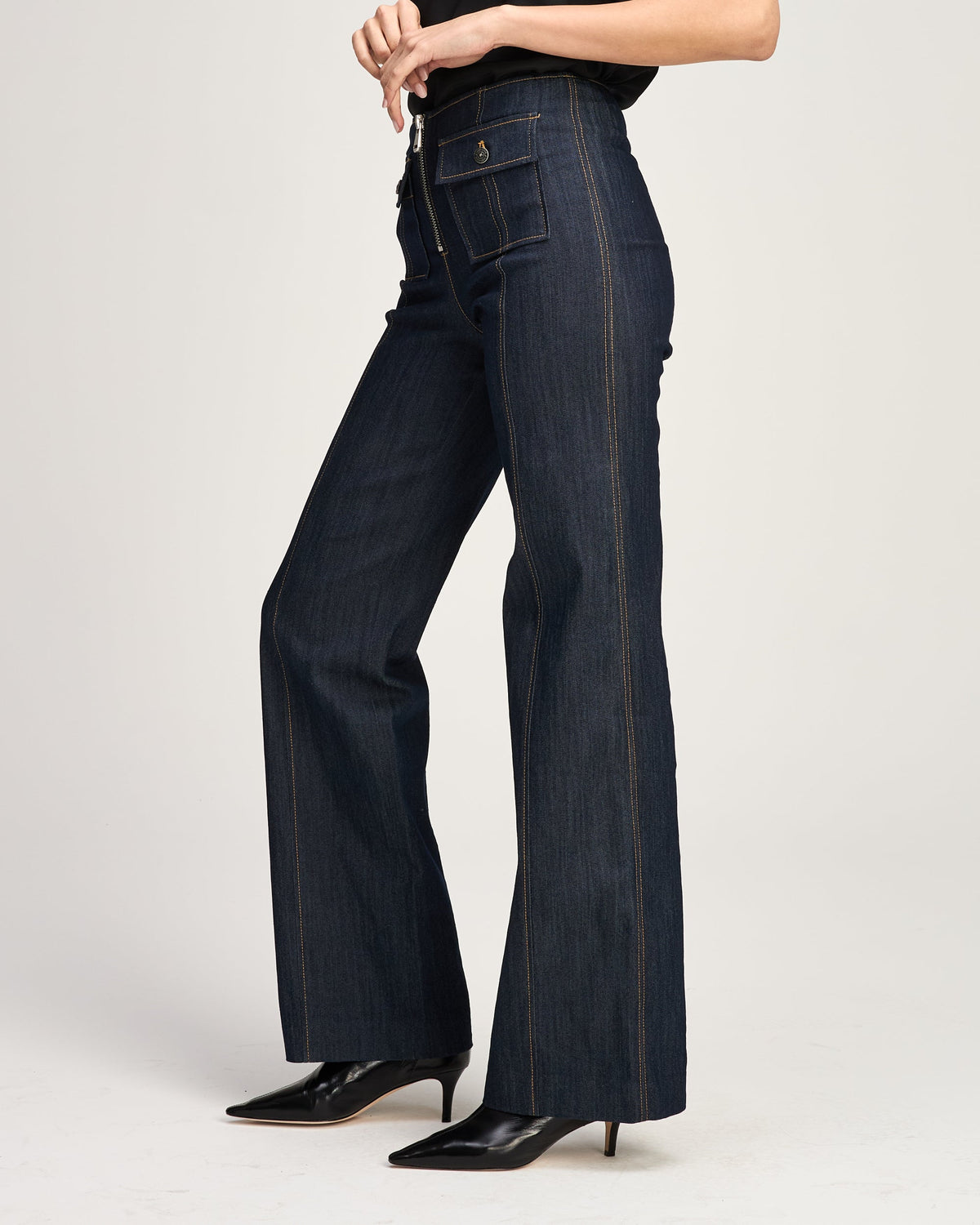 Cinq à Sept Long Azure Jeans