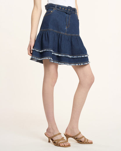 Cinq à Sept Bicolor Fringe Martina Skirt
