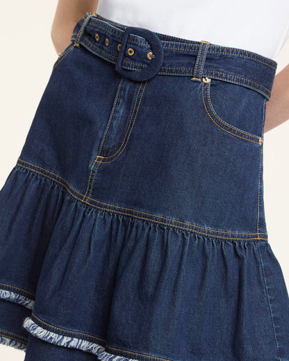 Cinq à Sept Bicolor Fringe Martina Skirt