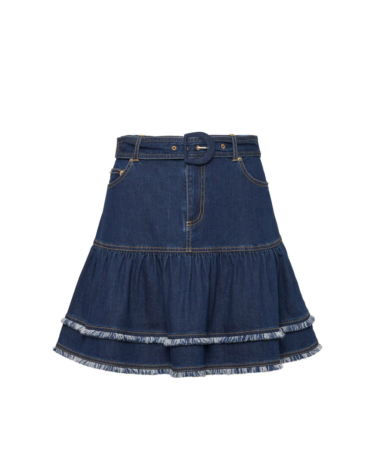 Cinq à Sept Bicolor Fringe Martina Skirt