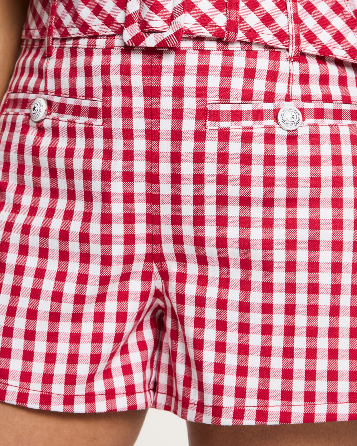Cinq à Sept Mini Gingham Allie Jean Short
