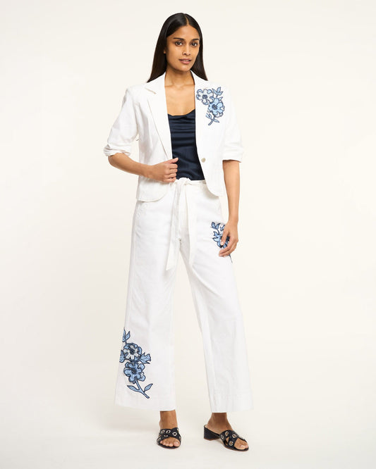 Cinq à Sept Striped Floral Mylah Pant