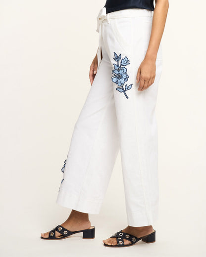 Cinq à Sept Striped Floral Mylah Pant