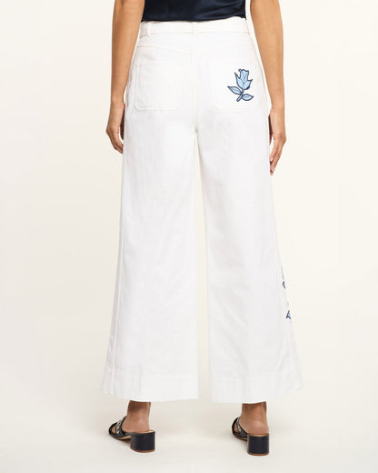 Cinq à Sept Striped Floral Mylah Pant