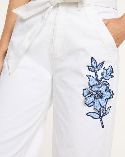Cinq à Sept Striped Floral Mylah Pant