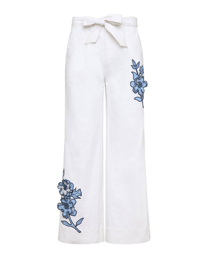 Cinq à Sept Striped Floral Mylah Pant